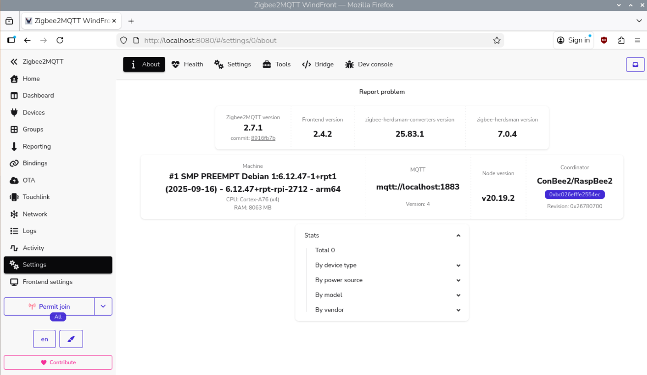 Zigbee2MQTT-Frontend