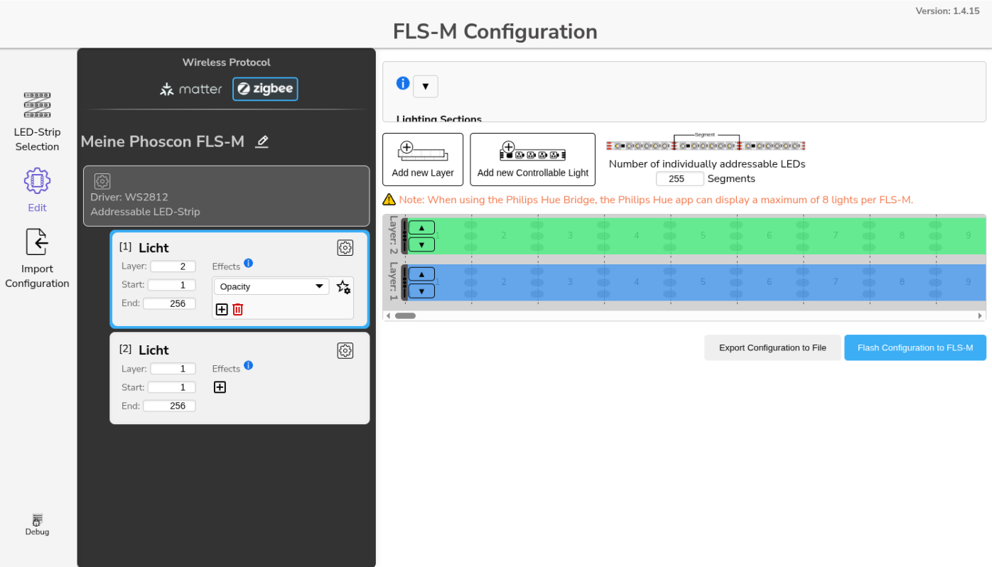 Config-Builder Example: Opacity