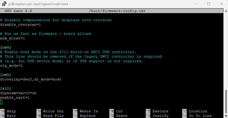 Activer RaspBee II UART