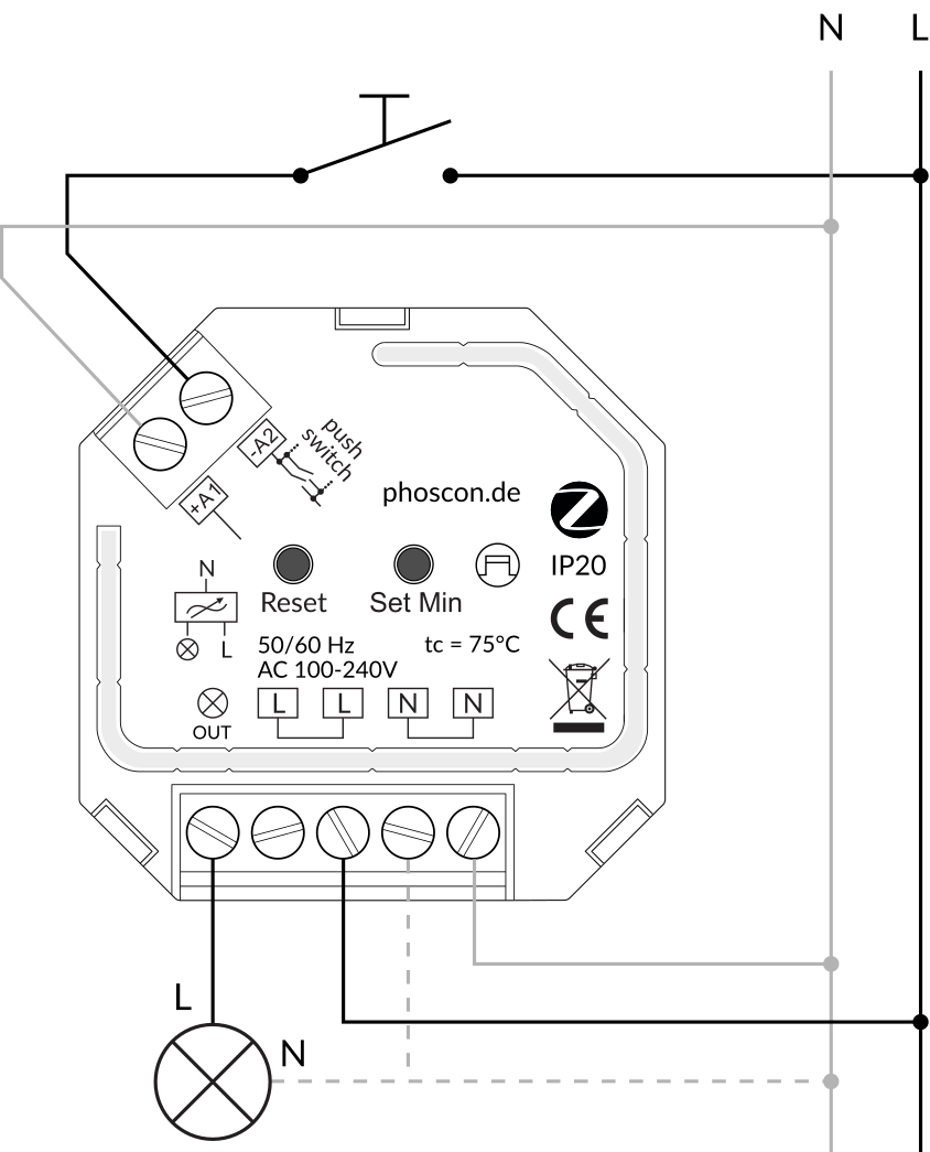 Kobold Schaltdiagramm mit Taster