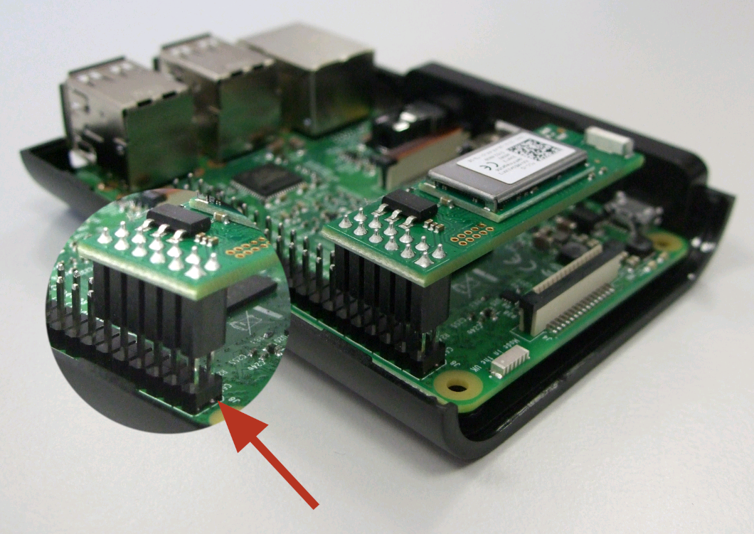 RaspBee auf Raspberry Pi Header